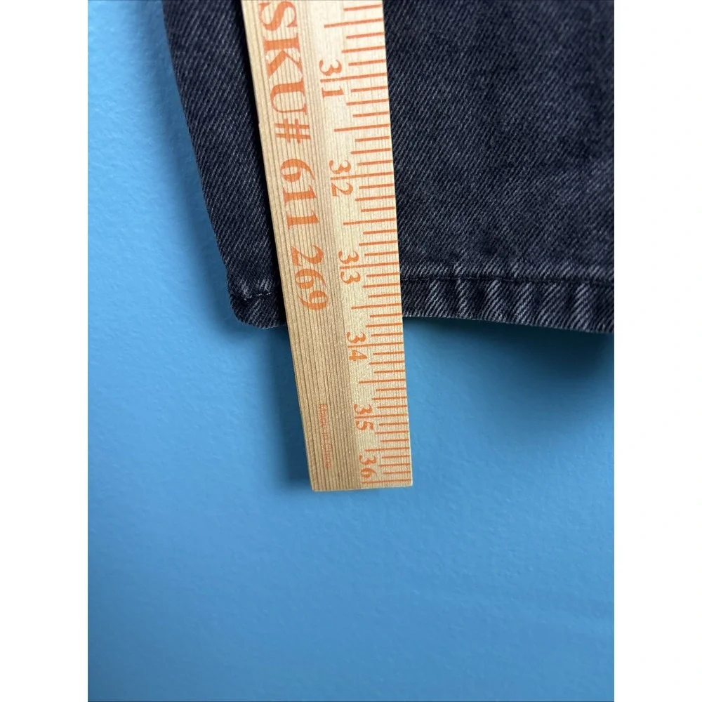 Levi's 505 Regular Fit Jeans Mens 34x34 Faded Black Straight Leg Denim